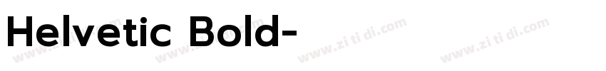 Helvetic Bold字体转换